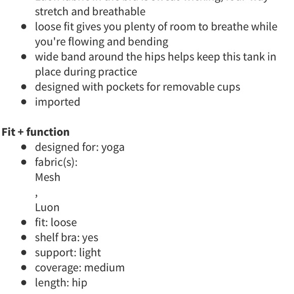 Lululemon No Limits Tank built in shelf bra - Picture 5 of 9